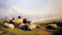 Thomas Sidney Cooper - Sheep In An Extensive Landscape